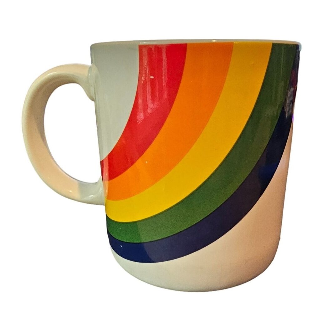 FTDA Korea Happy Rainbow Coffee Mug Pride Vintage Cup Celebrate Colorful Bright